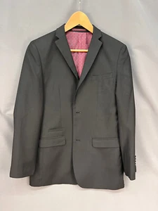 Isaac Mizrahi New York Boy's Black Sport/Suit Coat Size 20 Two Button Wool : EUC - Picture 1 of 6