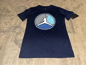 New Air Jordan Jumpman T-Shirt Blue Logo Youth Boys Sz Medium 10-12 Yrs - Picture 1 of 4