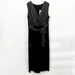 NWT Lane Bryant Shimmer Velour Bottom Sleeveless Evening Jumpsuit Romper 22/24 - Picture 1 of 10