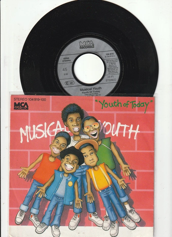 7" Single - MUSICAL YOUTH - Youth Of Today - Gone Straight - MCA 1983 . - Bild 1 von 1