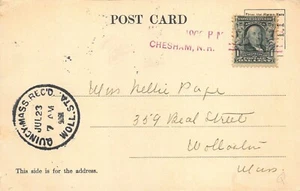 1908 Chesham Village NH R.F.D. Cancel Postcard - Picture 1 of 2