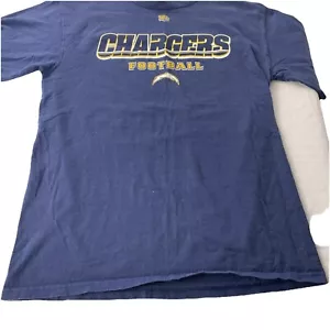 LA Chargers Shirt Mens Size M Blue Short Sleeve Crew Neck NFL Football Nike - Picture 1 of 7