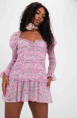 For Love & Lemons OAKLEY MINI DRESS size S - Image 1 of 4