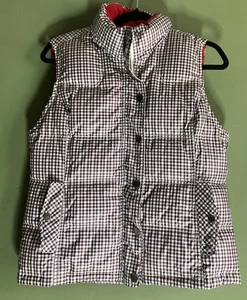 Vintage Y2K Tommy Hilfiger Plaid Red Blue White Puffer Vest Size Medium - Bild 1 von 7