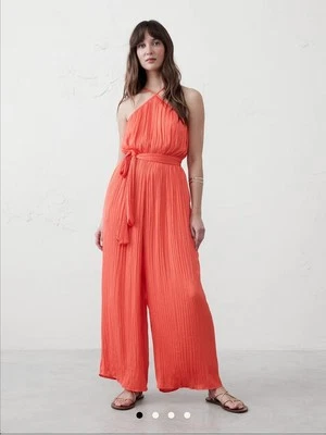 Nuevo con etiquetas Mono Banana Republic Halter Cintura Elástica Talla Pequeña Foto 1 de 4