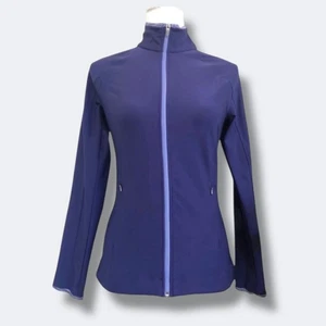Lucy Athletic Track Jacket Women XS Purple Full Zip Long Sleeve Moisture Wicking - Picture 1 of 14