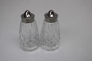 Vintage Waterford Crystal Lismore Salt & Pepper Shaker Set - Picture 1 of 9