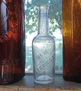 NEW BERKELEY RARE 1890s MINI SAMPLE WHISKEY BOTTLE HAND BLOWN ATLANTIC CITY,NJ? - Picture 1 of 6