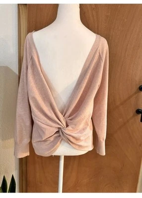 Suéter Deportivo Victorias Secret Mujer Grande Rubor Rosa Abierto Giro Espalda Ballet Foto 1 de 4