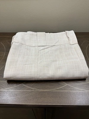 New West Elm Crossweave  Curtain  48”x96” Natural Canvas unlined one panel - Image 1 of 3