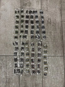 Lot Of 12 Magnetic Hematite Bracelet Anklet Necklace 3 row Variation Of Colors - Afbeelding 1 van 9