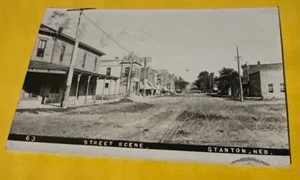RPPC Street Scene #63 Stanton Ne 1912 Postcard - Picture 1 of 2