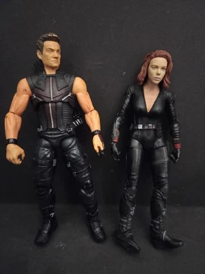 Marvel Diamond Select Hawkeye + Black Widow 2 Figures B24 Please Read Foto 1 de 3