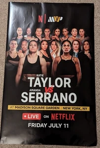 MVP Boxing, Taylor vs Serrano Event Poster 7/11/25 SuperLightweight Championship - Picture 1 of 5