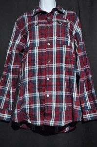 Wrangler All Terrain Herren kariertes Langarmshirt rot Medium - Bild 1 von 4