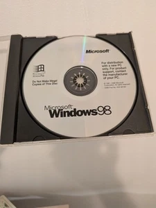 Microsoft MS Windows 98 First Edition Retail Upgrade Install CD Vintage Software - Picture 1 of 1
