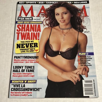 Maxim Magazine June 2003 Shania Twain Foto 1 de 2