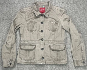 Guess Women's Light Brown Denim Jacket Size Medium - Picture 1 of 12