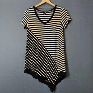 Cable & Gauge Striped Tunic Blouse Soft Fabric Size Medium - Picture 1 of 8