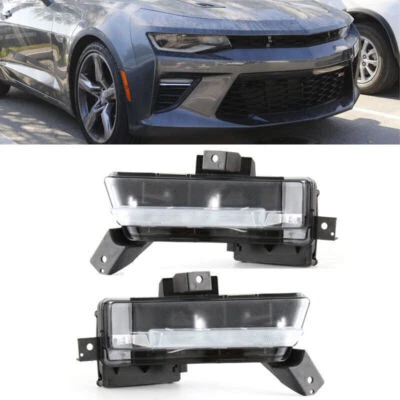 1 par de luces antiniebla LED DRL para Chevrolet Camaro SS 2016-2018 luces de circulación diurna Foto 1 de 4