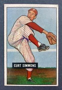1951 Bowman #111 Curt Simmons (Philadelphia Phillies) 3-TIME ALL-STAR! - Picture 1 of 2