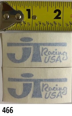 2! JT Blue Sm Die Cut Vintage RM RN KX SR 125 250 400 500 VMX AHRMA Works Bike - Image 1 of 4