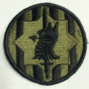 US Army 89th Military Police MP Brigata Subdued Patch Fort Hood Texas #64 - Foto 1 di 1