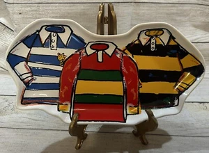 NEU Ruderblazer x Target Steinzeug Kleidung Rugby Shirts Tablett 6 x 11 Unikat - Bild 1 von 4