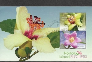 Norfolk island Flowers min sheet fine used - Picture 1 of 1