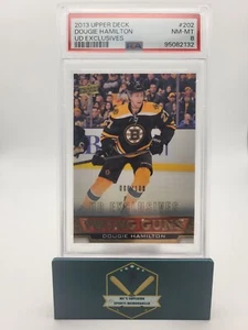 Dougie Hamilton 2013-14 UD Series 1 Young Guns Exclusives 6/100 Graded PSA 8 - Picture 1 of 3