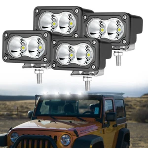 4Pcs 3inch LED Work Light Spot Cube Pods Driving Fog Lamp Offroad Lights Pickup - Imagen 1 de 11