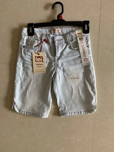 NWT Girls Size 12 LEI Chelsea Lowrise  Bermuda  Shorts Adj Waist   - Picture 1 of 1