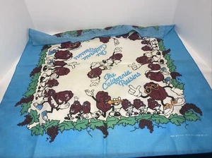 Bufanda pañuelo de colección 1988 The California Raisins Bandana Bolsillo Hanky Años 80 - Imagen 1 de 16