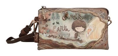 Anekke Core Crossbody Bag S borsa a tracolla borsa multicolore marrone talpa nuova - Immagine 1 di 4