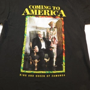 COMING TO AMERICA MOVIE KING AND QUEEN of ZAMUNDA TEE T SHIRT Mens M Streetwear - Picture 1 of 4