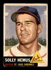1953 Topps #231 Solly Hemus Dp G/Vg X2828812