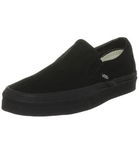 Vans Asher Nero/Nero Scarpe da ginnastica bambini/BAMBINI NON stringato - Picture 1 of 6