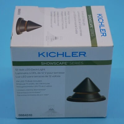 KICHLER 2-Watt Olde Bronze SHOWSCAPE Series Hardwired LED Step Light #0884510 - Image 1 of 4