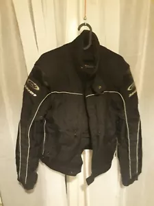 Spidi Black Fabric Motorcycle Jacket Size S - Picture 1 of 7