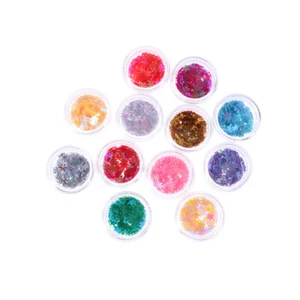 12 Pezzi Fornitura Unghie Fogli Nail Art Stagionali Gemme Unghie Strass Unghie - Foto 1 di 11