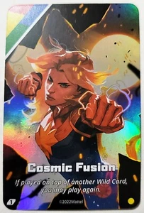 UNO Ultimate Card Game Marvel 2022 Cosmic Fusion Foil Rare Captain Marvel - Picture 1 of 2