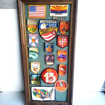 Vintage Tourist Travel Patches Lot Of 17 Canada Good Sams Club U.S States etc. - Image 1 of 4
