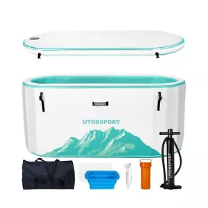 Inflatable Ice Bath Tub Cold Plunge Pod for Athletes Recovery BathTub with Li... - Picture 1 of 5