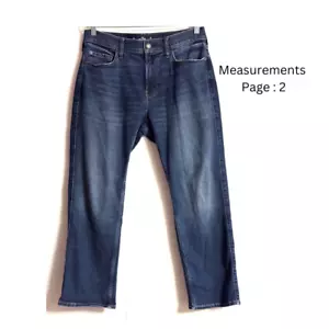 Hollister California Jeans Gr: 32x30 Straight Distressed Konzert Western Hose - Bild 1 von 8