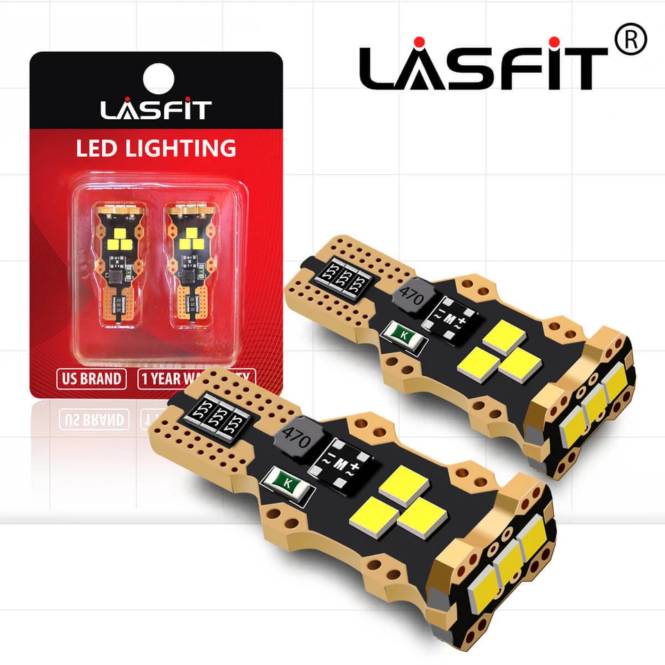 2x Bombillas LED para Ford Focus 2000-2018 Luz de reversa de respaldo blanca 912 921 6000K Foto 1 de 4