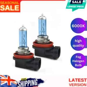 2x H11 12V 55W Xenon White 6000k Halogen Blue Car Head Light Lamp Globes Bulbs - Picture 1 of 7