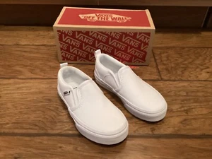 NEU Kinder weiße VANS Größe 11Y - Bild 1 von 5