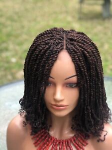 Braided kinky wig. 14inches.Color 30&33.