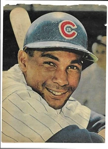 Chicago Cubs BILLY WILLIAMS FOTO revista foto de béisbol década de 1960 - Imagen 1 de 1