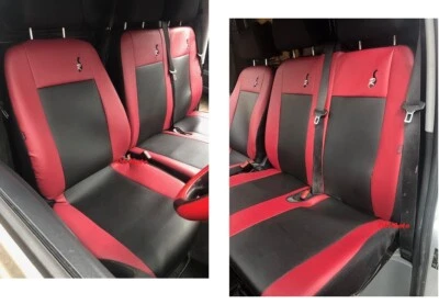 Fundas de asiento a medida de cuero ecológico 2+1 para Mercedes Benz Sprinter 2006-2018 Foto 1 de 4